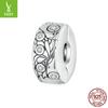 Pulsera Ziyun de plata con mariposa tallada, nueva, con hebilla de posicionamiento, estilo retro, combina con todo, cuentas espaciadoras de plata esterlina s925