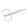 Tesouras de Beleza Pontiagudas em Estoque para Atacado, Tesouras Pequenas para Pelos do Nariz com Ponta Arredondada, Tesouras Pequenas para Maquiagem, Tesouras para Fita de Pálpebra Dupla, Tesouras de 1,8 mm de Espessura