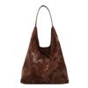 Bolsa de ombro grande com estilo coreano e axilas, bolsa feminina moderna de primavera e verão 2025, nova bolsa de ombro bonita e estilosa de estilo ocidental