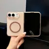Adecuado para iPhone Duo Ice Mist Funda Magnética con Sensación de Piel Apple 18Fold con Plegado y Rebote Automático del Eje Central