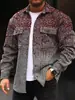 Nueva Chaqueta Casual Estampada para Hombre con Cuello, Estampado Digital 3D de Patrón Multicolor Personalizado para Primavera y Otoño