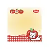 Bloco de Notas Duoduo da Apple Fofo Papel de Nota Não Grudante Papel de Mensagem Desenho Animado Papel Decorativo para Caderno de Estudante
