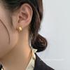 Nalan Prata de Lei S925 Estilo Cool High-End Simples Textura Escovada Brincos Gota d'Água M05847