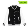 Traje de Béisbol de Estudiante Americano de Primavera y Otoño de New Tomorrow Ark 2022 Transfronterizo Chaqueta Rosa Holgada para Mujer Coreana