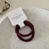 2 Peças~Novo Anel de Cabelo de Seda Brilhante de Alta Qualidade da Coreia para Outono e Inverno, Sem Costura e Não Prejudicial ao Cabelo, Acessório de Cabelo Básico Versátil
