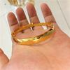 Pulsera de joyería Sister Huang superventas pulsera chapada en oro de 24k para mujer pulsera de oro de imitación push-pull pulsera chapada en oro de latón puro 10N