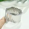 Joyería de Comercio Electrónico Transfronterizo Europeo y Americano Pulseras de Metal Asimétricas Exageradas Pulseras Personalizadas de Apertura de Resorte Pulseras Anchas para Mujer