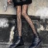Calcetines de Rejilla de Calavera Negros Look Delgado Sexy Oscuro Estudiante Hueco JK Combinación Total Ins Medias Panty