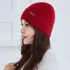 Gorro de Punto de Cachemira 100% Puro Otoño e Invierno Engrosado Cálido Trenzado Color Sólido Unisex Gorro de Lana