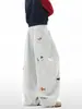 Pantalones Deportivos Anchos con Bordado de Cimitarra de Dachshund Americano para Hombres y Mujeres, Modernos de Hip-Hop, High Street, Frescos, Casuales