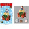 Decoraciones navideñas: hombre de jengibre, muñeco de nieve, copos de nieve, pegatinas de cristal, decoraciones para fiesta de Navidad, calcomanías electrostáticas de Santa Claus.
