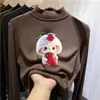 Ropa infantil de forro polar de doble cara, top para niñas, nuevo estilo otoño/invierno, adecuado para usar como prenda exterior, capa base de moda para niños y bebés