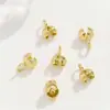 Nuevo Artículo de Cadena Hecho a Mano DIY Color Oro Verdadero Hebilla de Unión de Eslabón de Vaina Hebilla Clip de Conexión de Joyería Chapado en Cobre 18K Accesorios
