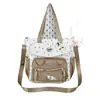 Bolsa Transversal de Alta Aparência Estilo Japonês com Color-Blocking Fresco, Design Transparente, Grande Capacidade, Bolsa Tote Estudantil Estilo Anime