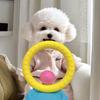 Pelota de mordida para perro de cuerda Eva Amarilla Entrenamiento de mascotas Pelota elástica Material Eva Moldeo por inyección Juguete para morder