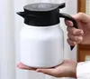 Aço Inoxidável 316 Bule Térmico Antigo Branco para Chá Separação de Água Casa Escritório Panela Abafada Grande Capacidade Panela para Cozinhar Chá