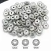 Espaçador de Roda Pingente Cor Prata Preservadora de Cor Ouro Branco Banhado a Ouro Real 18K Acessórios para Joias DIY