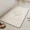 Alfombrilla antideslizante para baño, alfombrilla de pie antideslizante para ducha del hogar con ventosas, drenaje hueco, alfombrilla de baño sin olor