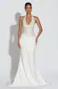 Vestido de Fiesta de Noche Halter Brillante Empalmado Estilo Europeo y Americano Transfronterizo Amazon Sexy Largo para Mujer