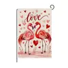 Bandera de Jardín para el Día de San Valentín 2026 Nuevo Patrón de Amor Impreso Atmósfera del Día de San Valentín Bandera Decorativa Personalizada con Fotos