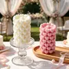 Velas perfumadas cilíndricas en forma de corazón para el Día de San Valentín, de venta caliente transfronteriza, regalos atmosféricos de cumpleaños y recuerdos para fiestas