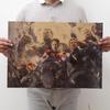 Pôster Jornada ao Oeste Zhu Yin Zhou Xingchi Filme Doméstico Europeu e Americano Marvel Retrô Nostálgico Pôster Decoração Papel Kraft