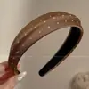 Faixa de cabelo de bolinhas de alta qualidade coreana para mulheres, faixa de cabelo antiderrapante para outono e inverno, presilha de cabelo estilosa para lavar o rosto, acessório de cabelo versátil, atacado