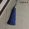 Pingente de Franja Acessório DIY para Decoração de Carro, Franja Dourada Enrolada em Fio Estilo Chinês, Pingente de Bolsa, Pingente de Leque