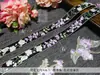 Encaje Glicina Iris Accesorios Bordado Pesado Bordado Manga Cuello Dinastía Han Borde de Cortina de Organza DIY