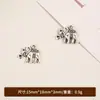 Acessórios de Elefante Vintage de Prata do Xizang Pequenos Pingentes Pulseira Colar Pingente Contas Espaçadoras Acessórios de Liga para Joias DIY Atacado