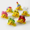 Nuevo anuncio de clip para el pelo de pato de ácido hialurónico lindo tridimensional tejido a crochet de lana para niños, clip superior de dibujos animados, envío gratis
