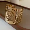 Pulseiras Metálicas Simples Transfronteiriças Europeias e Americanas, Pulseiras Populares de Estilo Cool, Nicho de Luxo Leve, Joias de Mão com Temperamento de Alta Qualidade