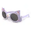Gafas de Sol Polarizadas de Silicona con Dibujos Animados para Niños y Niñas, Gafas de Sol Lindas, Anti-UV, Gafas de Sol de Sombrilla a la Moda