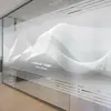 Pegatina de Vidrio Esmerilado para Oficina Logo de Empresa Personalizado Pegatina para Puerta y Ventana Película Anti-Mirada para Mampara Antiluz Bloqueo de Cintura