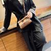 Bolsa de Lona Moderna Cuadros Bolsa para Lonchera Transfronteriza Cuero Genuino Bolso de Mujer Hombro Cruzado Bolso de Mano Bolsa para Cosméticos Bolsa Pequeña para Mujer