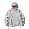 Camiseta Longa de Lã Black Fleet Outono/Inverno, Corte Solto, para Uso Externo, com Proteção Integrada para o Pescoço, Secagem Rápida, Proteção Solar, Elástica, Top Funcional