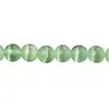 Jiiruiya Manzana Cristal Verde Ojo de Gato Cuentas Sueltas Redondas de Colores Ojo de Gato Joyería DIY con Cuentas Productos Semi-Terminados Venta al por Mayor