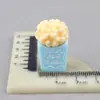 Pingente Resina Estéreo Acessórios Chaveiro Paisagem em Miniatura Decoração Casa de Boneca DIY Micro Pipoca Enfeites Atacado