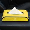 Nueva caja de pañuelos de gamuza para Mercedes-Benz, caja de pañuelos colgante, consola central, decoración creativa portátil para coche