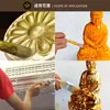 Folha de ouro com haste de madeira pintura em cerâmica ferramenta de traçado dourado lápis de sobrancelha tinta para móveis limpeza de tinta S escova de limpeza de folha de ouro
