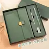 Conjunto de Caixa de Presente para Caderno de Negócios, Caneca Térmica Souvenir Criativa, Caneta Personalizada, Caixa de Presente Criativa para Caderno de Alta Qualidade