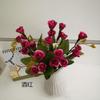 Flores Artificiales para Decoración del Hogar y Tienda, Rosas Pequeñas, 21 Cabezas, Alegría de Otoño, Flores Pequeñas de Seda, Decoración de Habitación de Boda, Flores Secas