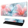 Alfombrilla de ratón antideslizante con estampado floral largo, superficie de tela resistente al desgaste y diseño antiarrugas, alfombrilla especial para escritorio de oficina, hogar y gaming