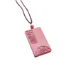 Colar com Pingente Auspicioso e Desejável para Mulheres, Joia Vintage com Toque de Luxo, Design de Nicho, Joias de Estilo Taoísta para Atacado, Pingente de Cinábrio