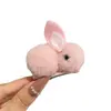 Lindo Pasador de Pelo de Conejo 3D Regalo Promocional para Niños, Pasador de Pelo de Conejo de Peluche, Accesorio de Pelo Creativo de Moda para Niñas