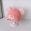 Gorro para Niños Gorro de Lana Espeso para Bebé con Forro Polar Caliente Lindo Gorro de Punto para Bebé en Invierno Invierno Venta al por Mayor C