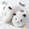 Lindas Pantuflas de Algodón para Mujer Otoño/Invierno 2026 Nuevo Estilo Hogar Interior Antideslizantes Con Felpa Adicional Calientes Esponjosas Pantuflas de Algodón Mujer