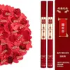 Celebración de Boda Especial Portátil Confeti Rosa Lluvia de Pétalos de Flor Cielo Estrellado Brillante Saludo de Boda Suministros para Golpear la Puerta Accesorios