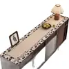 Tapete de Mesa Estilo Medieval para Aparador, Tapete Impermeável e à Prova de Óleo para Proteção de Bancada de TV, Toque de Luxo Leve e de Alta Qualidade, Tapete Anti-Sujeira para Armário de Sapatos