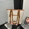 Bolsa de Gran Capacidad Transfronteriza para Mujer Otoño 2026 Nuevo Versátil Moda Hombro Único Bloque de Color Viaje Cotidiano Casual Bolso Tote
